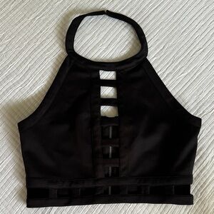 Rehab Black Halter Top